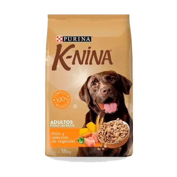 Alimento para Perros K-Nina Purina Adulto Pollo y Selección de Vegetales 18kg
